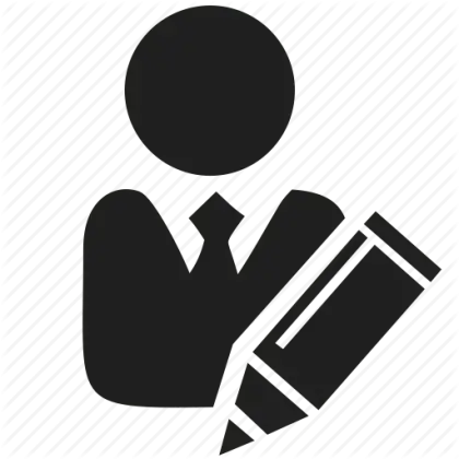 Business Person Writing Icon