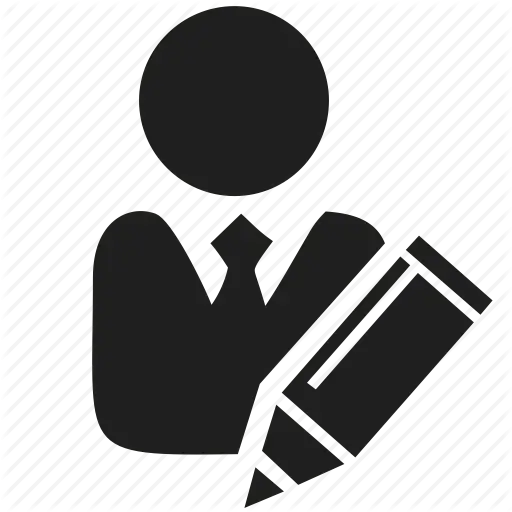 Business Person Writing Icon