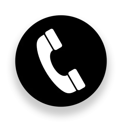 Handset in Block Black Circle
