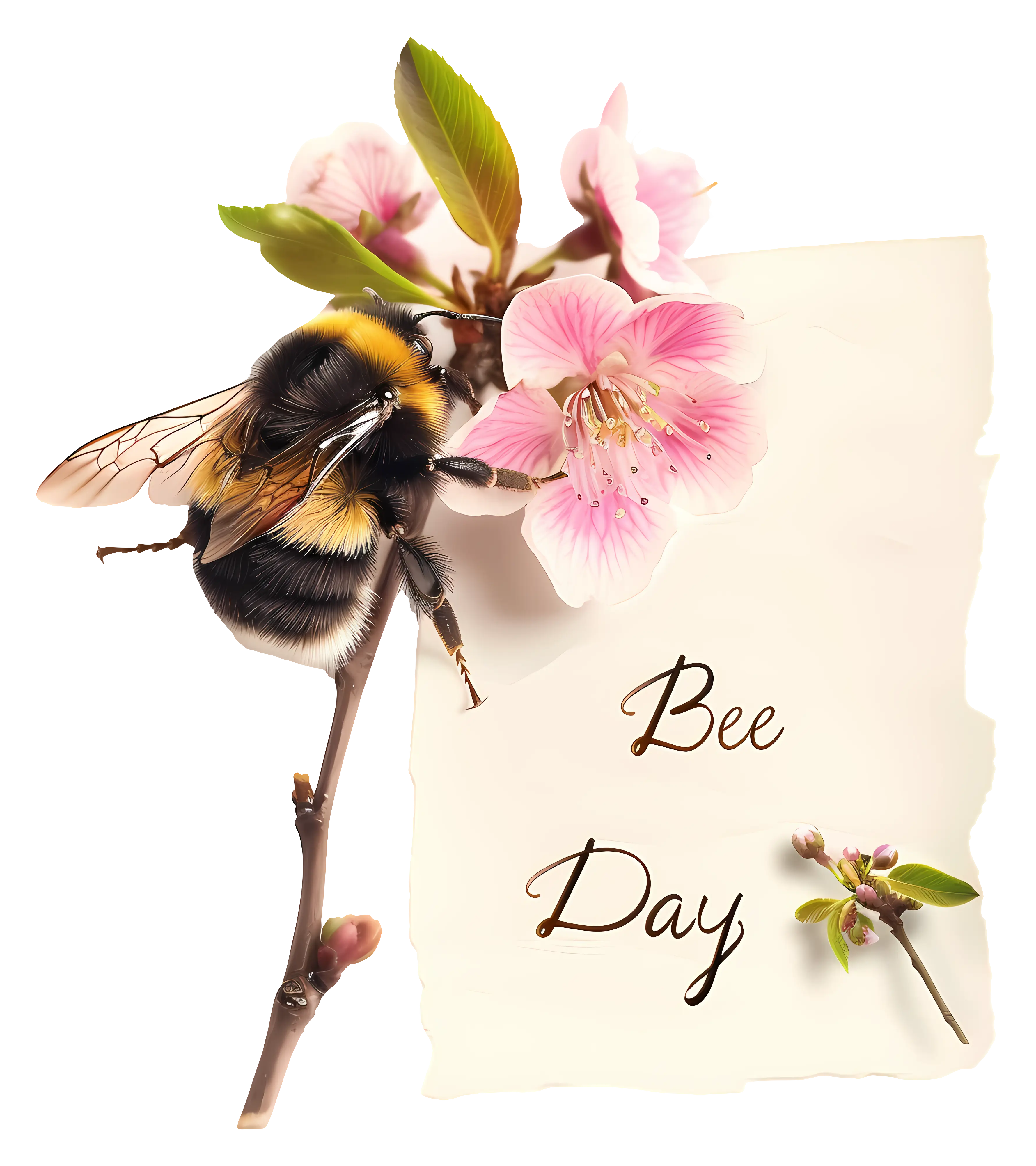 Bee on Flower for Bee Day