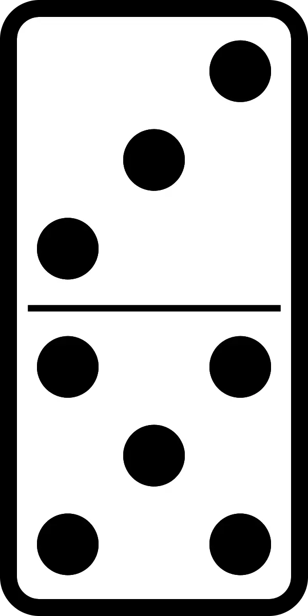 Black and White Domino Tile