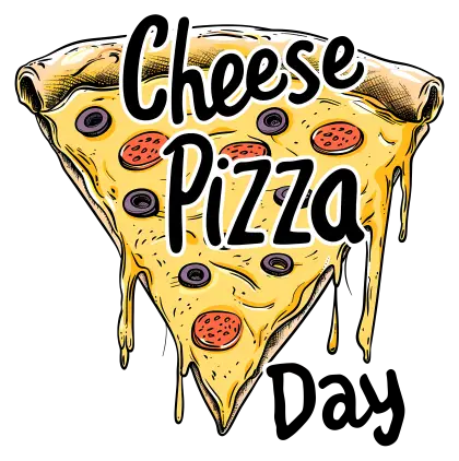Cheese Pizza Slice Illustration