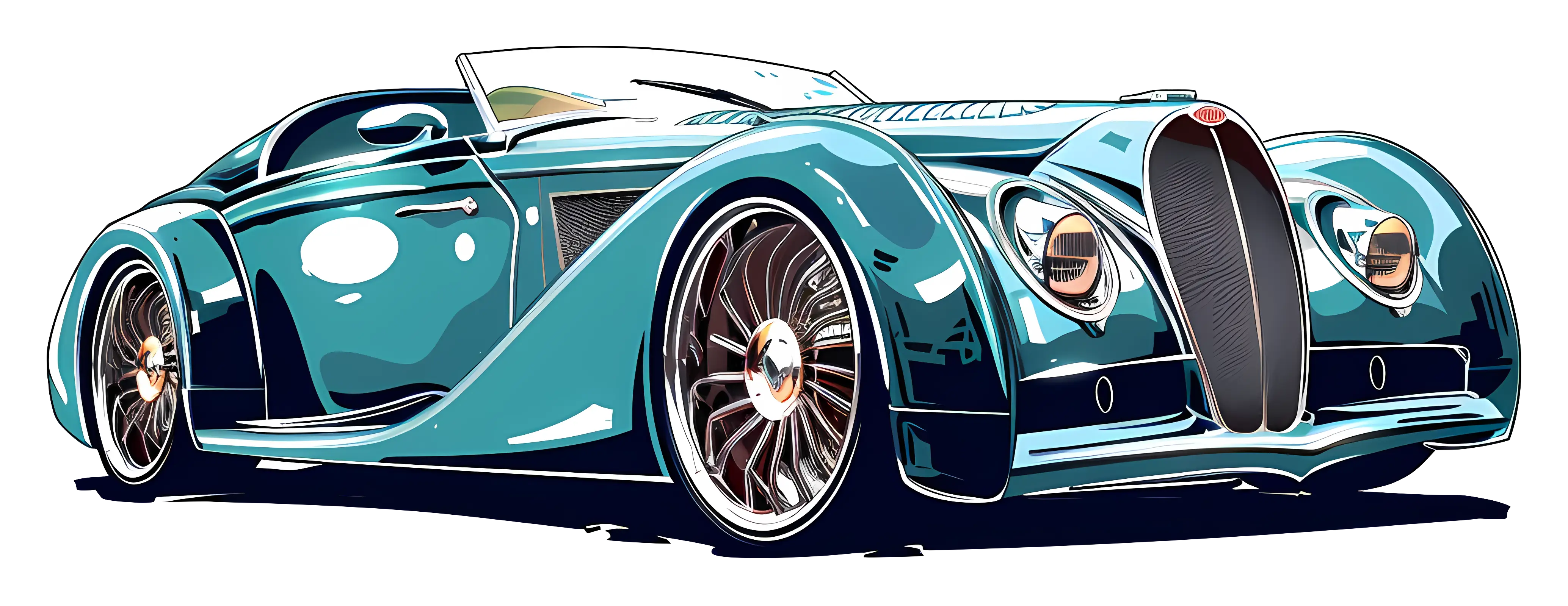 Vintage car illustration