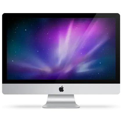 Modern Desktop Computer with Vibrant Display