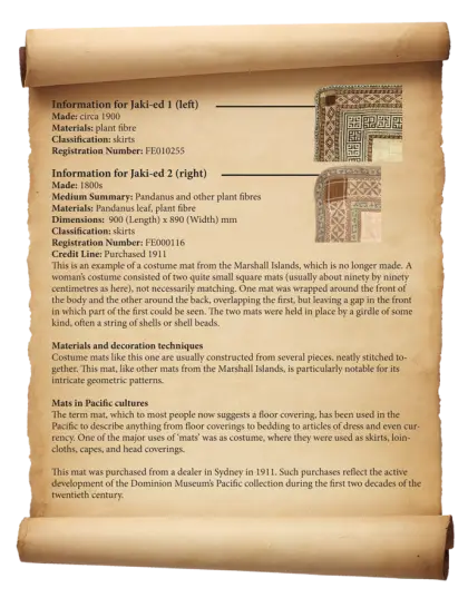 Antique Scroll with Information