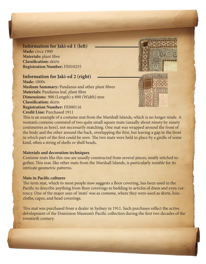 Antique Scroll with Information