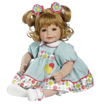 Cute Doll in Polka Dot Dress
