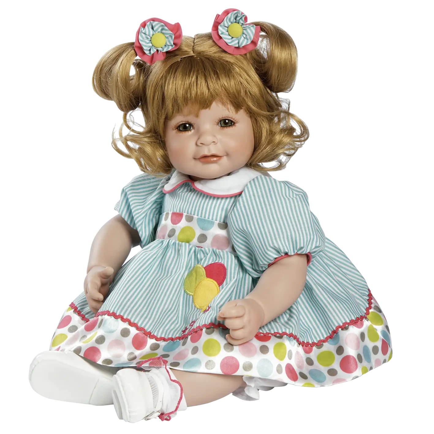 Cute Doll in Polka Dot Dress