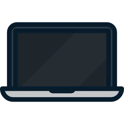 Black Laptop Technology Illustration