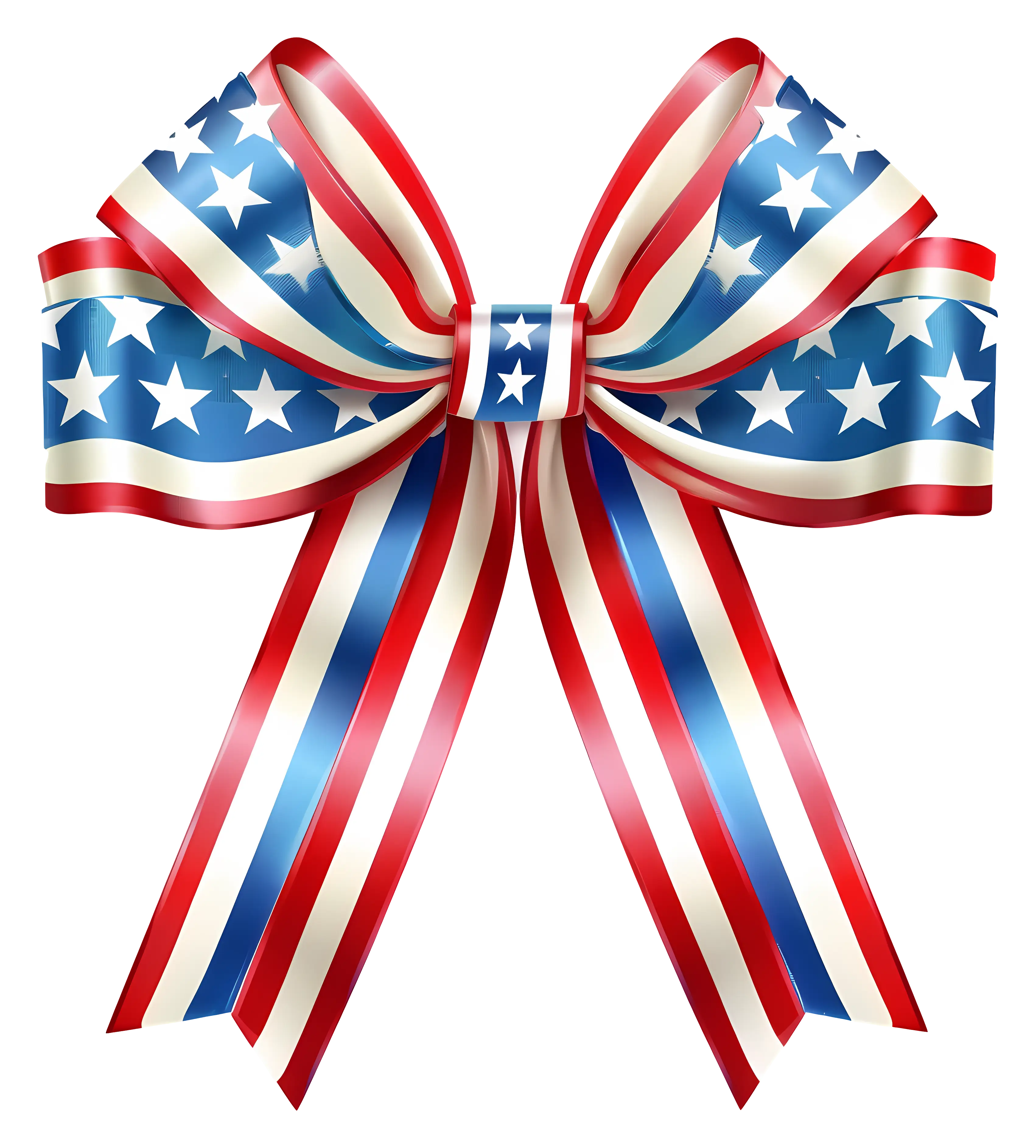 Patriotic Ribbon Bow for Celebrations