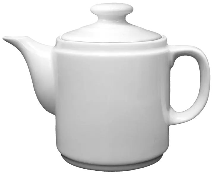 White Ceramic Teapot for Tea Brewing
