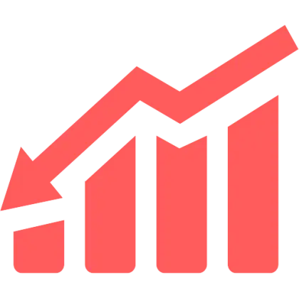 Declining Chart Illustration