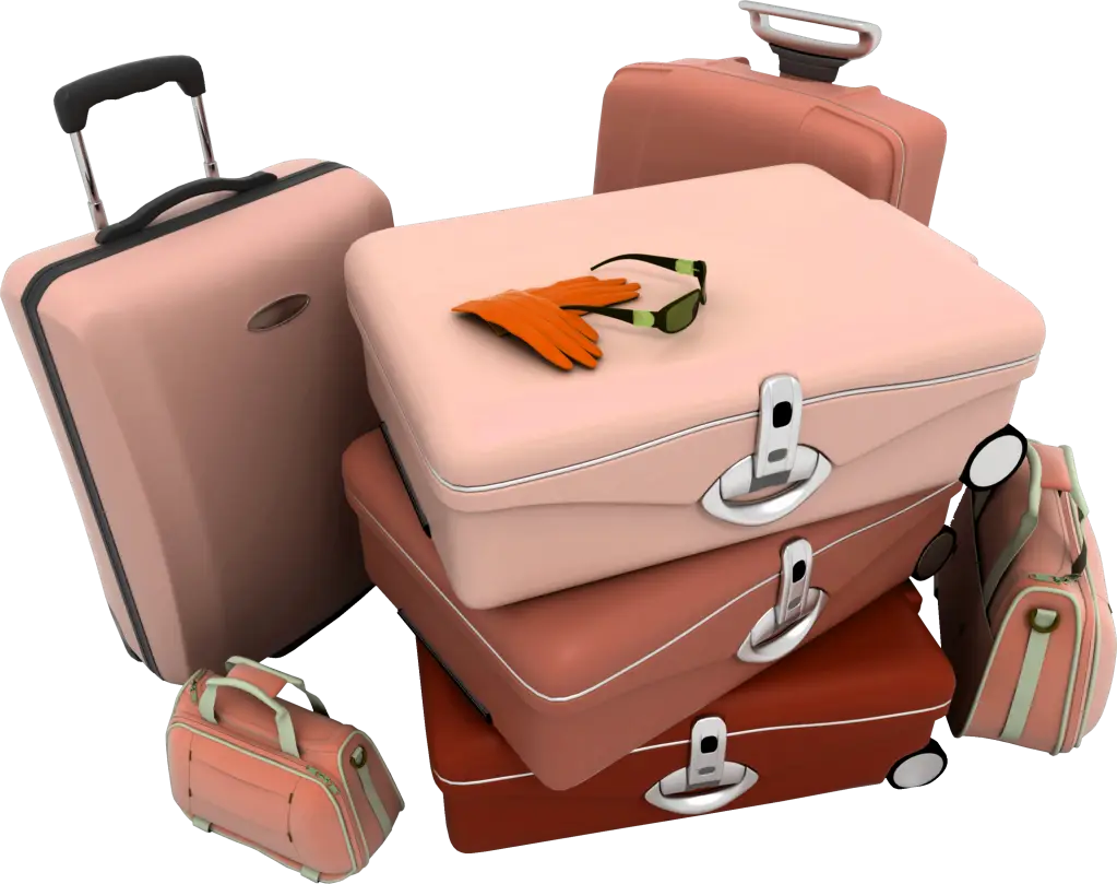 Travel Luggage Set with Various Bags