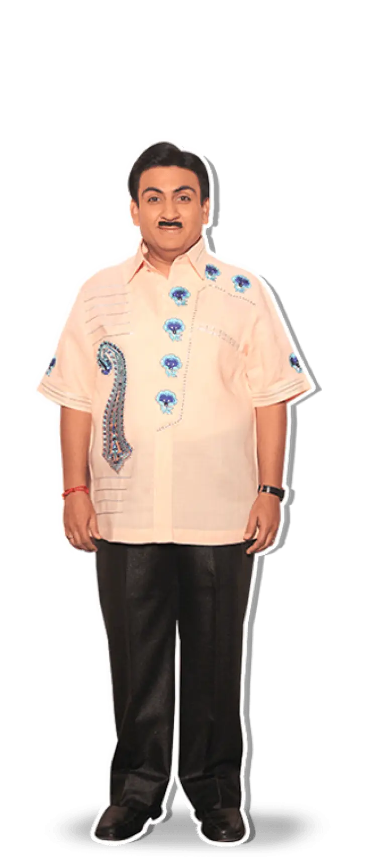 Man in Traditional Clothing with Mustache
