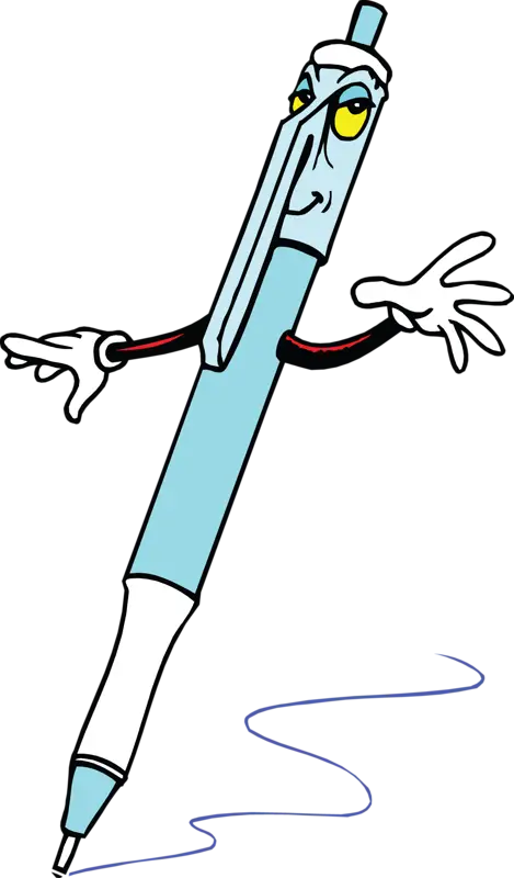 Animated Cartoon Pen with Hands