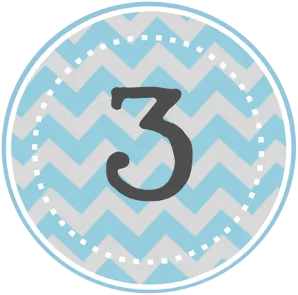 Number 3 in Circle