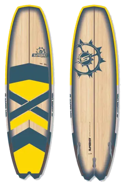 Yellow and Blue Surfboard for Water Sports