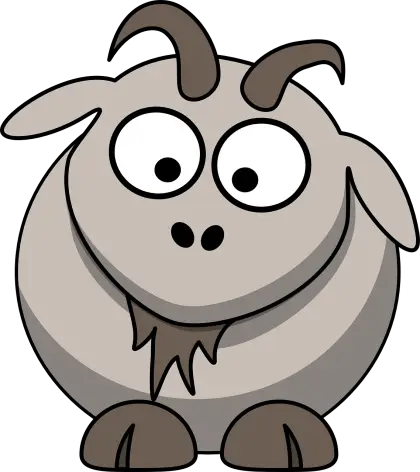 Cute Cartoon Goat