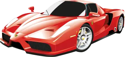 Red Exotic Sports Car Illustration