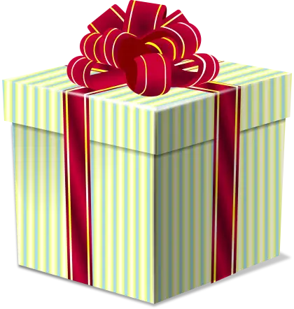 Beautiful Gift Box with Red Ribbon