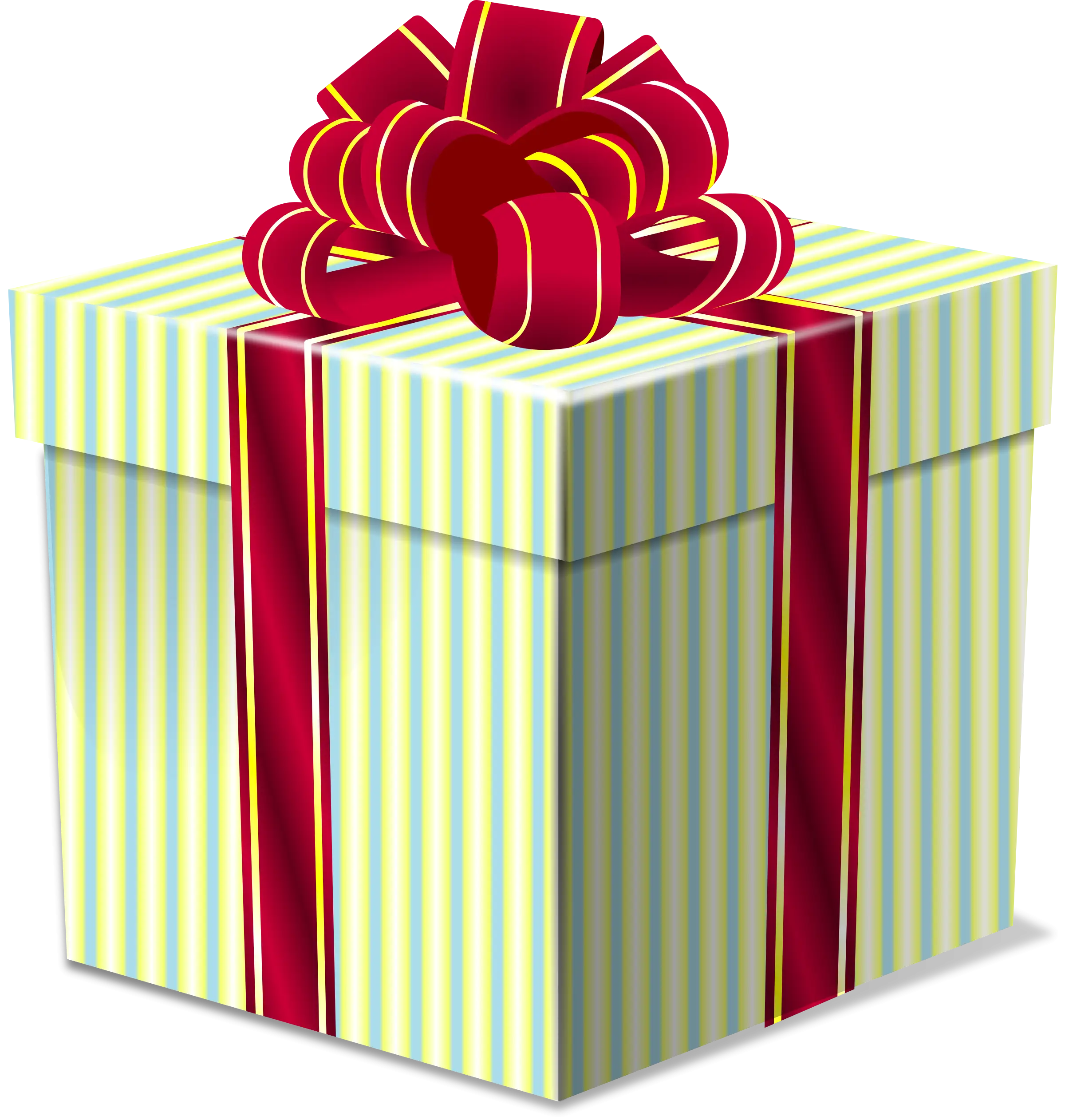 Beautiful Gift Box with Red Ribbon