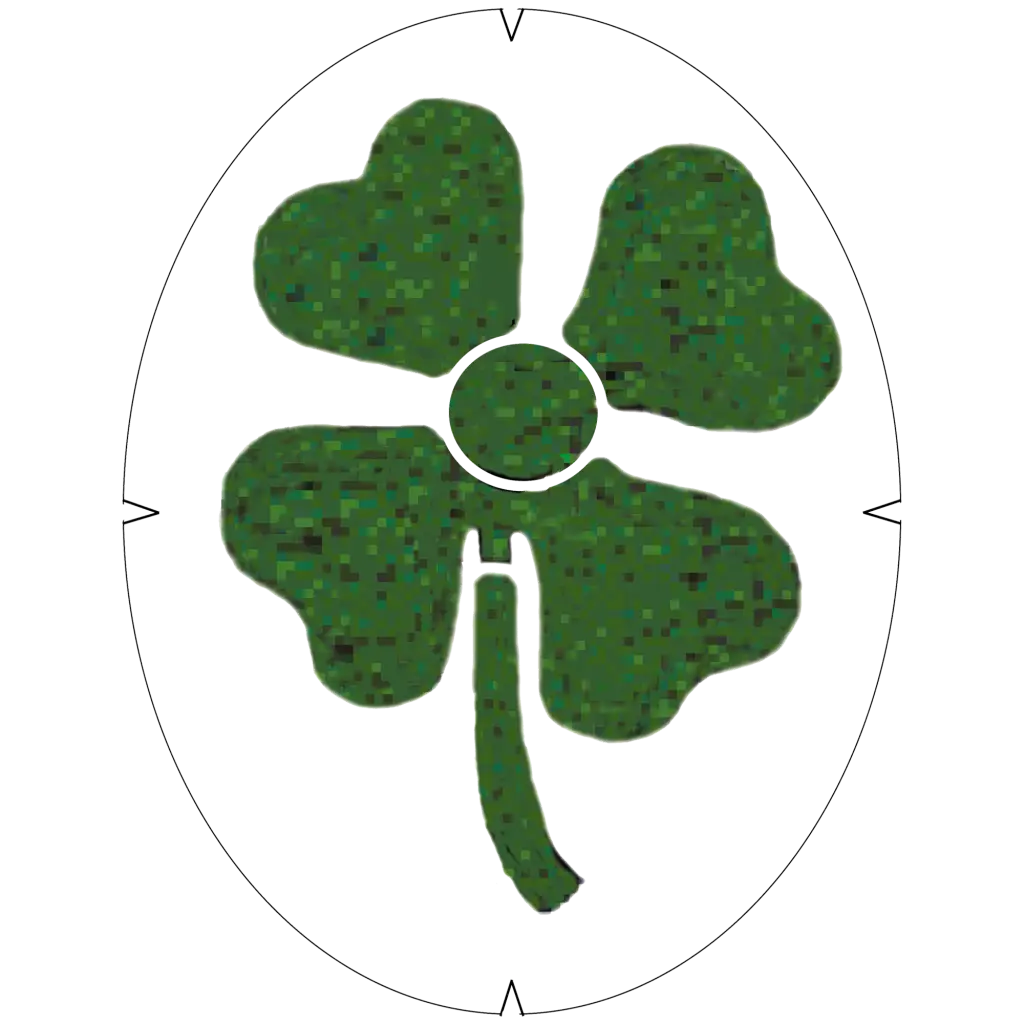 Lucky Four-Leaf Clover Symbol