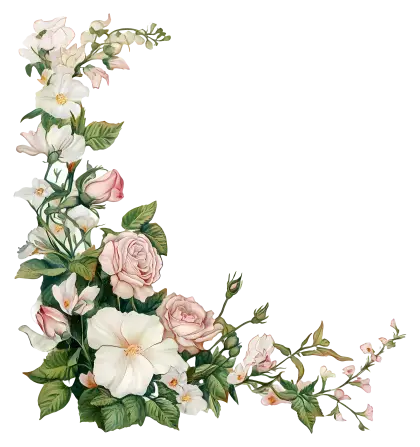 Cartoon Floral Corner
