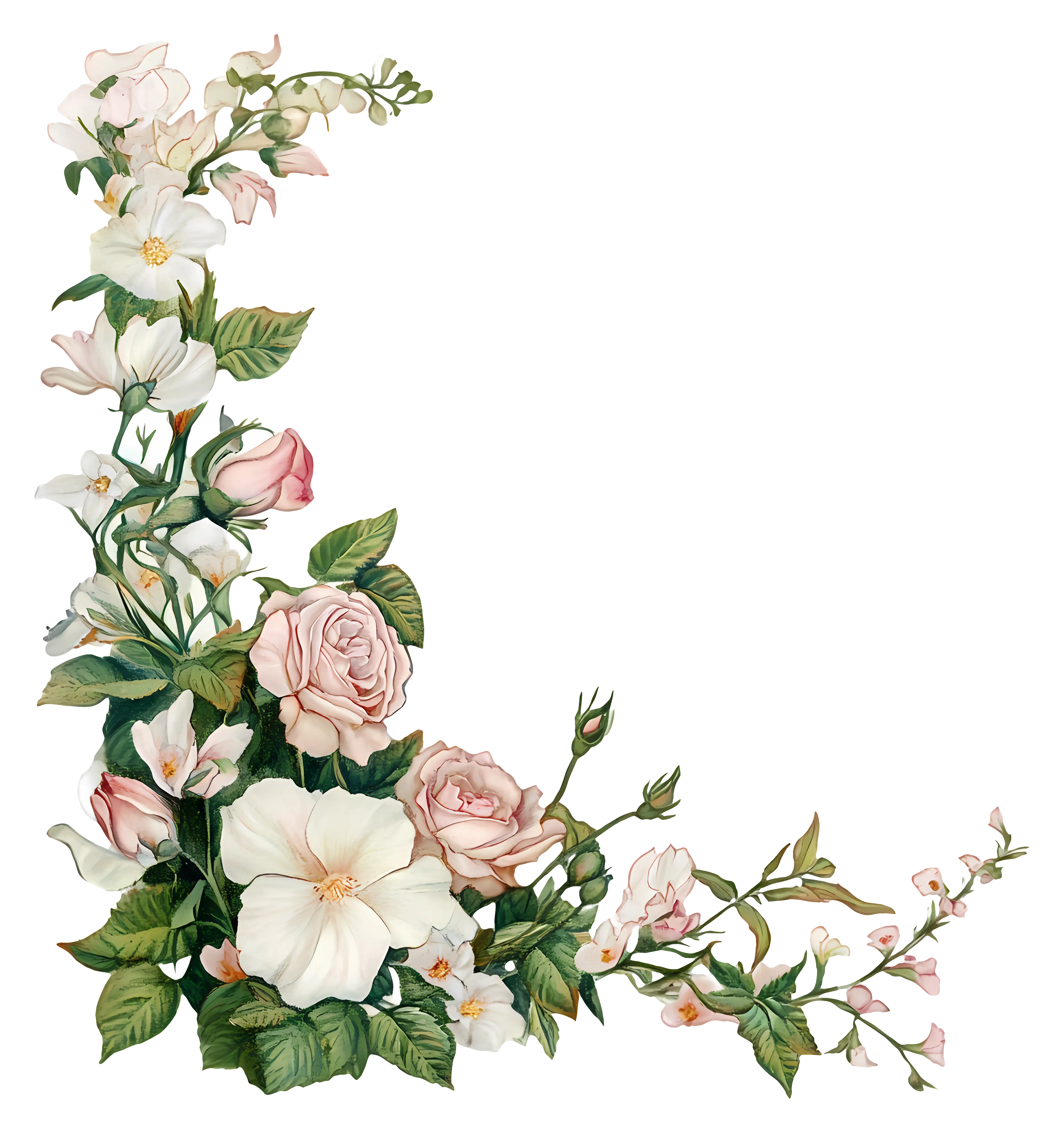 Cartoon Floral Corner