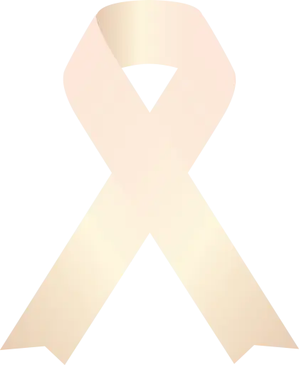 Beige Awareness Ribbon Symbol