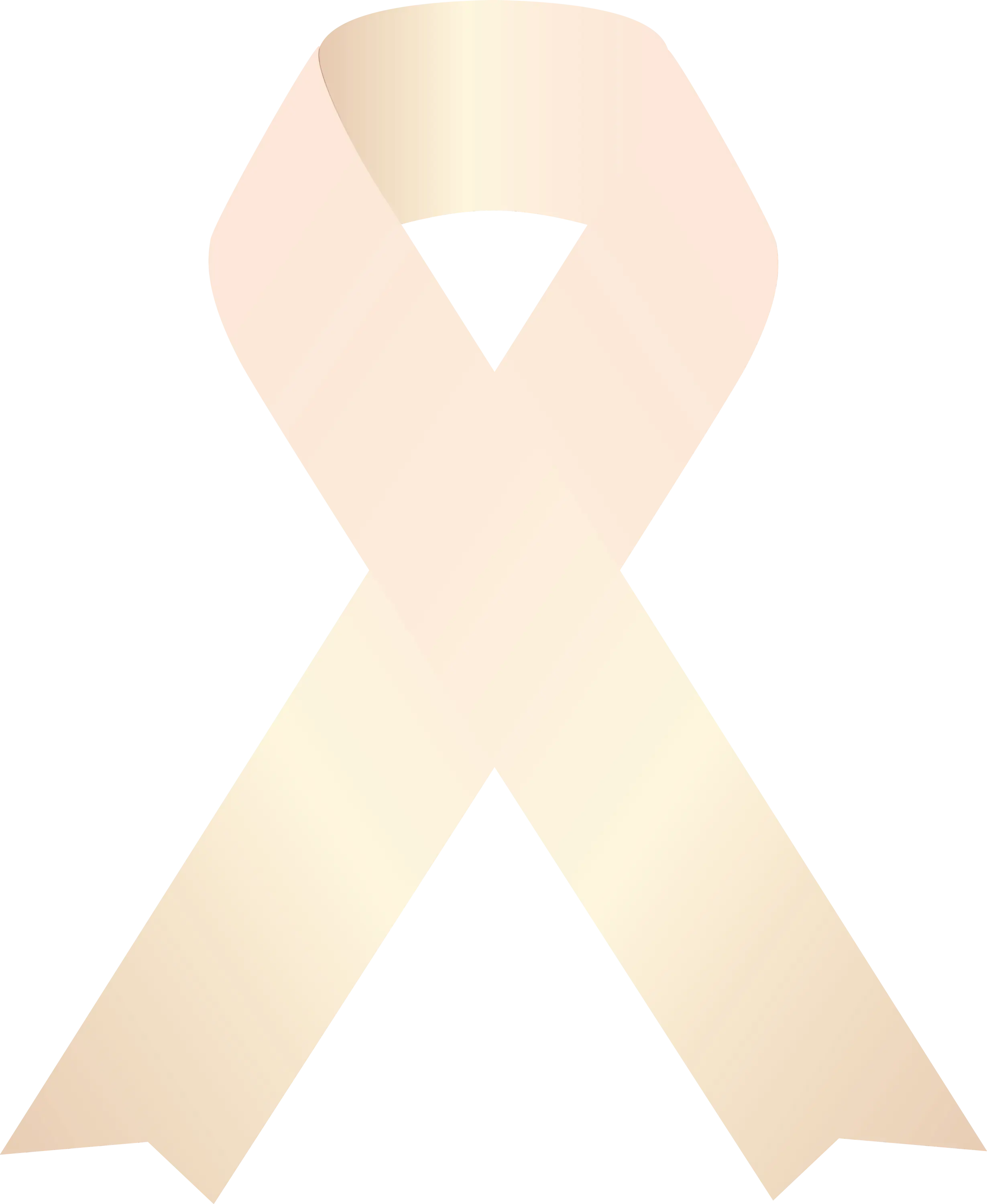 Beige Awareness Ribbon Symbol