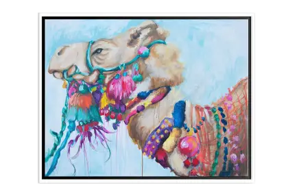 Colorful Camel with Ornaments