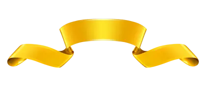 Elegant Gold Ribbon Banner Illustration