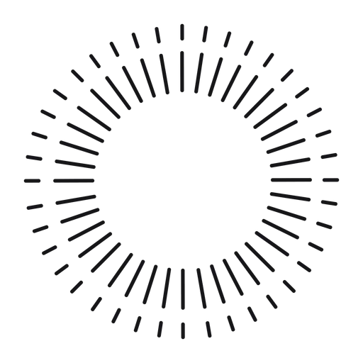 Decorative Circular Sunburst Element