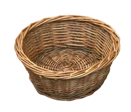 Rustic Woven Circular Basket