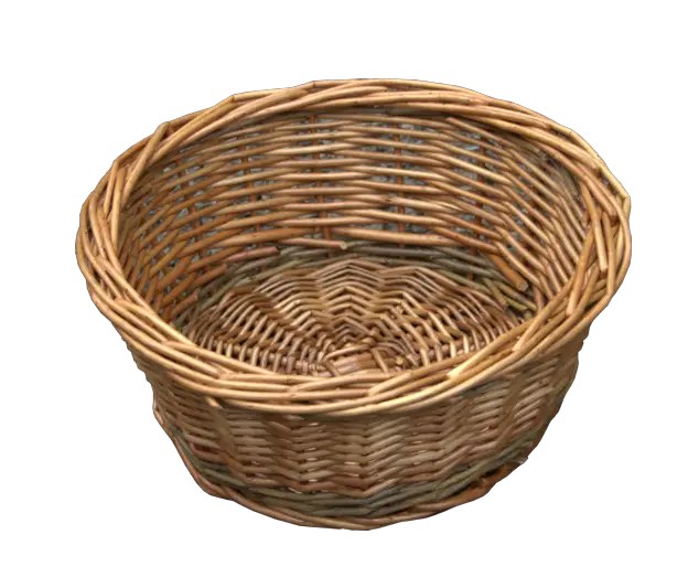 Rustic Woven Circular Basket
