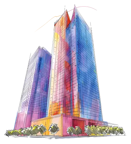 Colorful Skyscrapers