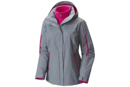 Grey Winter Jacket with Pink Lining