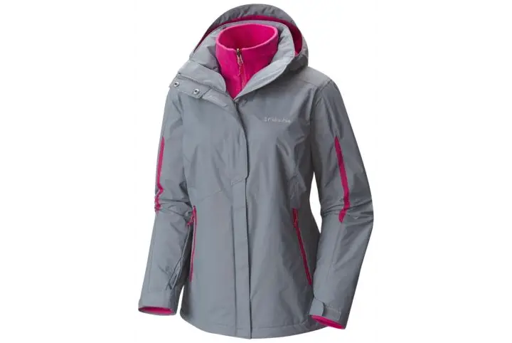 Grey Winter Jacket with Pink Lining