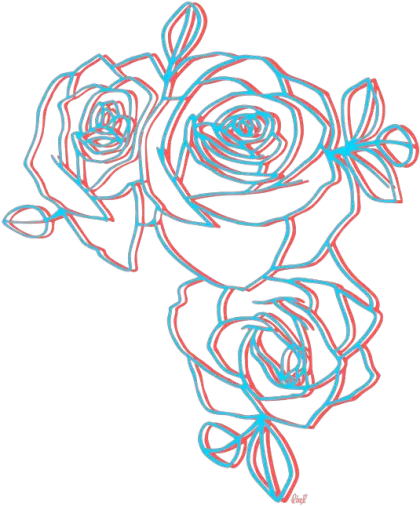 Artistic Rose Drawing