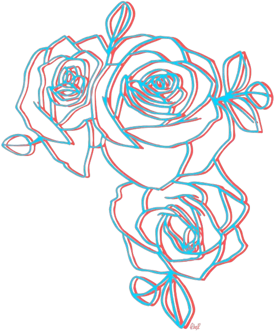 Artistic Rose Drawing