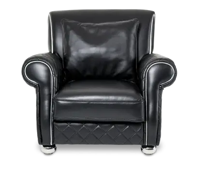 Black Leather Armchair