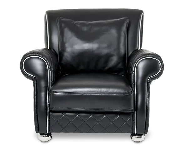 Black Leather Armchair