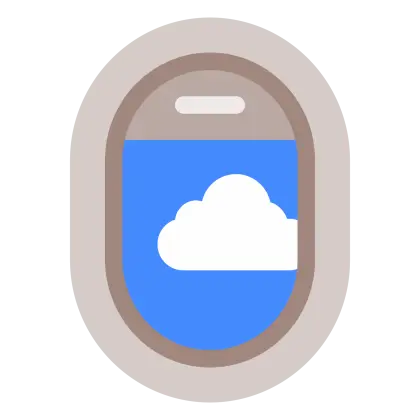 Cloud in Airplane Window