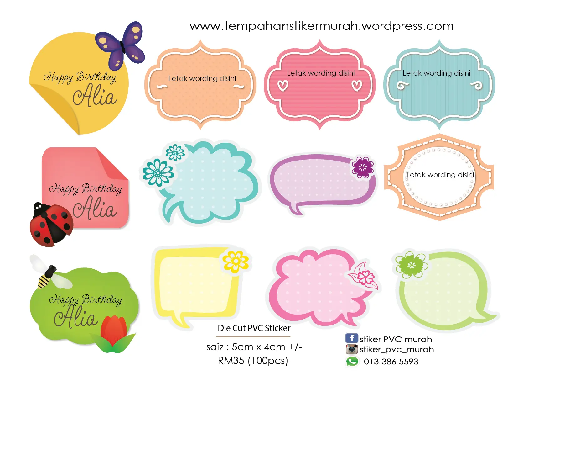 Colorful Decorative Stickers