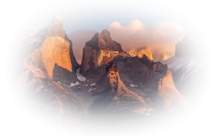 Mountain Landscape with Sunset