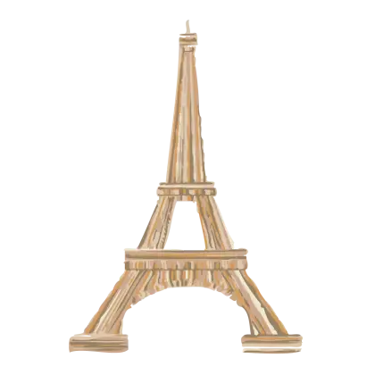 Wooden Eiffel Tower Decoration