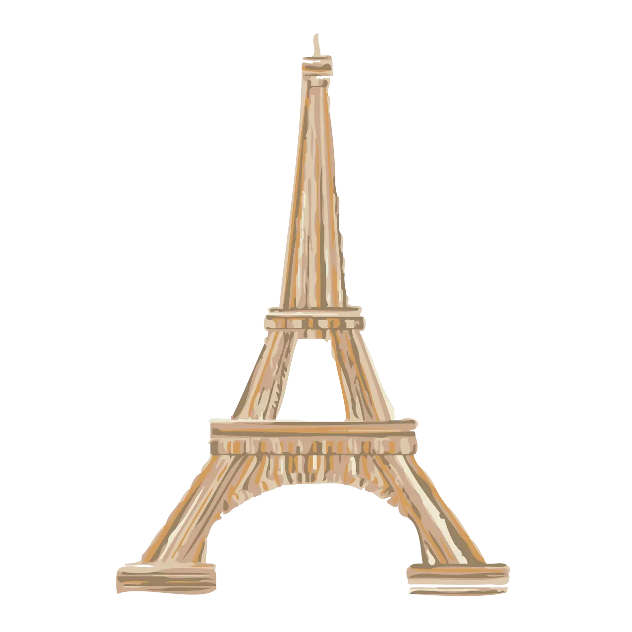 Wooden Eiffel Tower Decoration