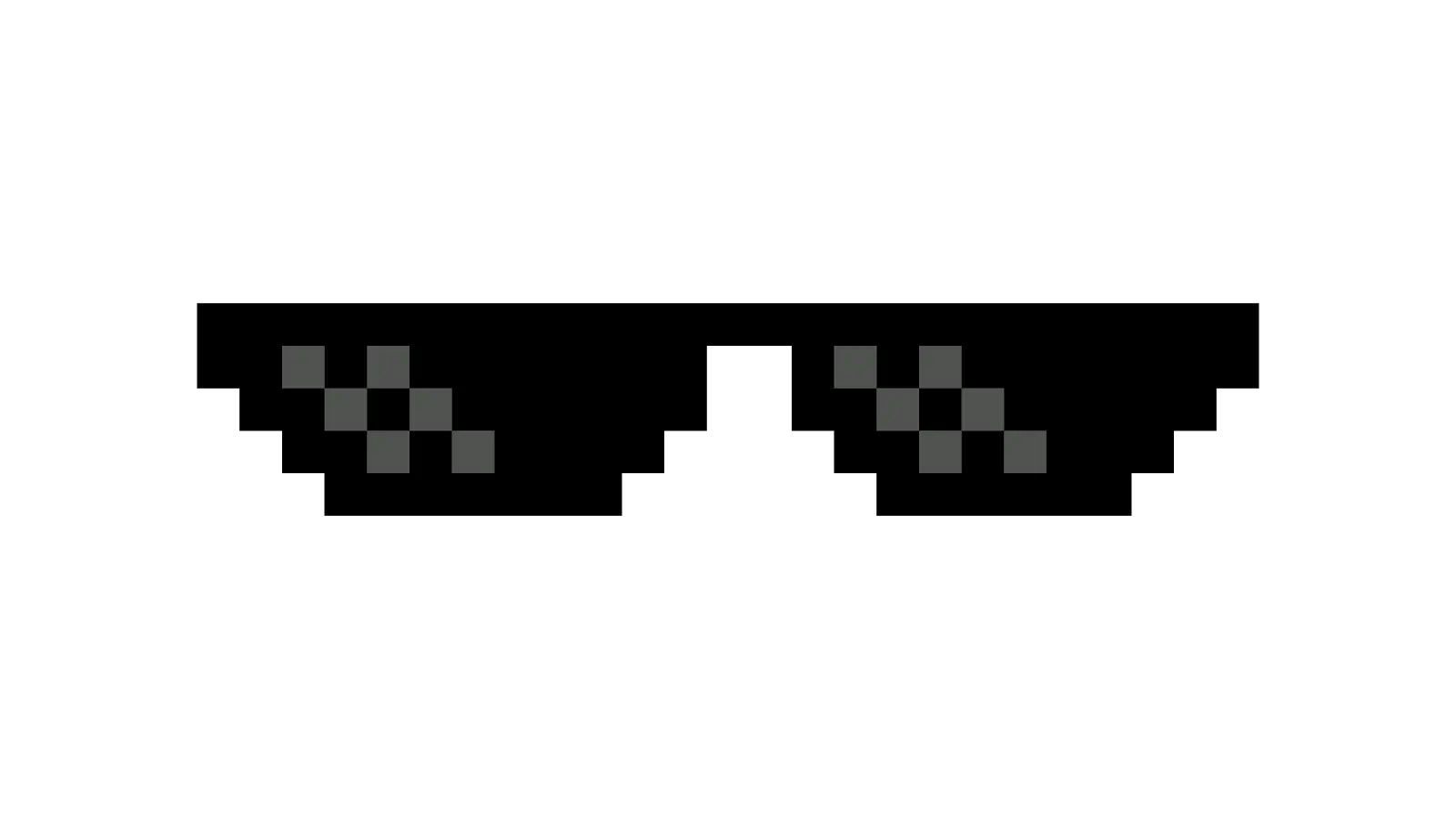 Pixelated Sunglasses Meme Icon