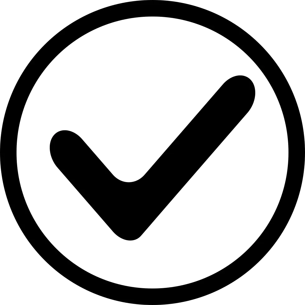 Checkmark Symbol Inside a Circle