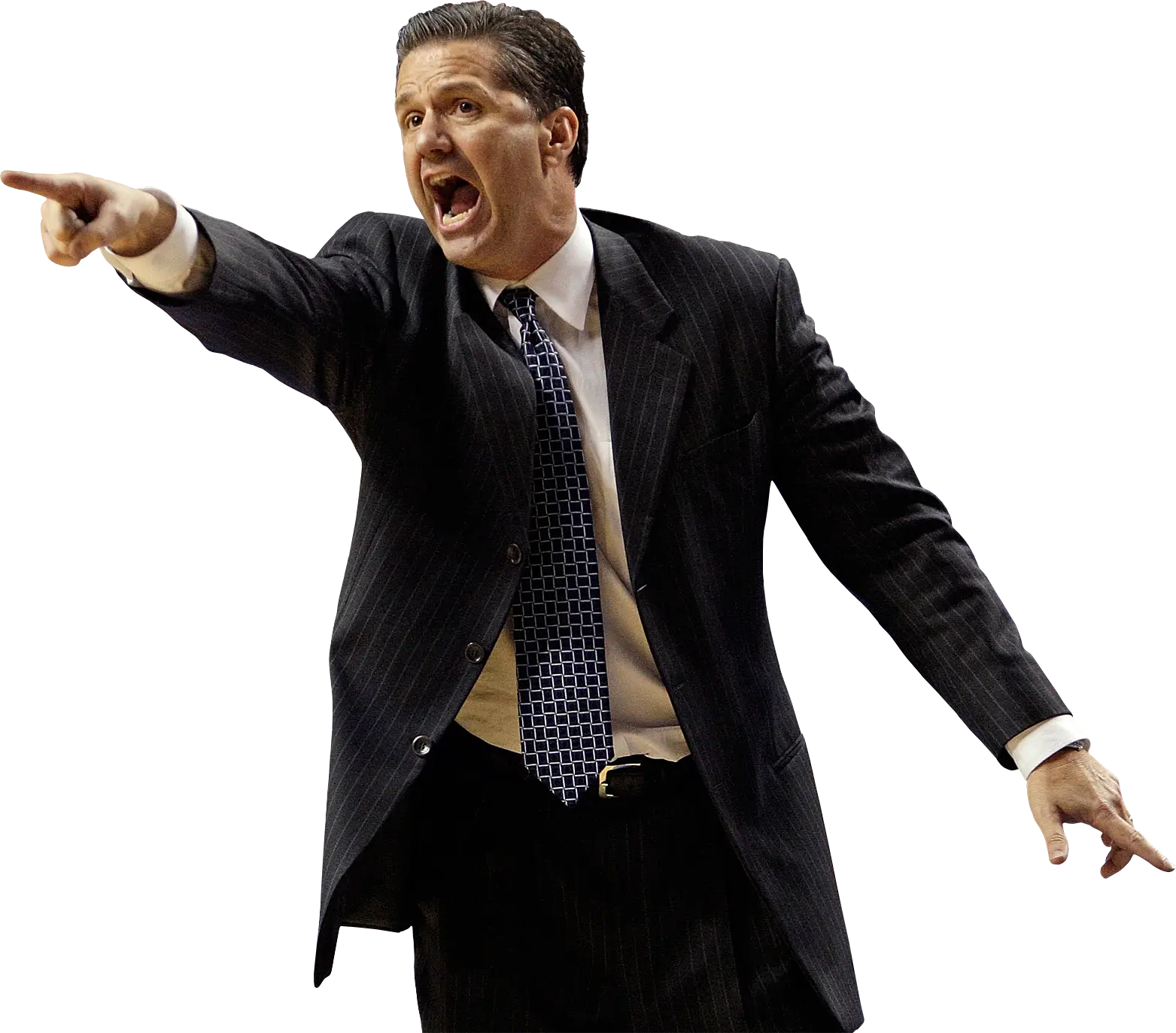 Coach Pointing and Shouting